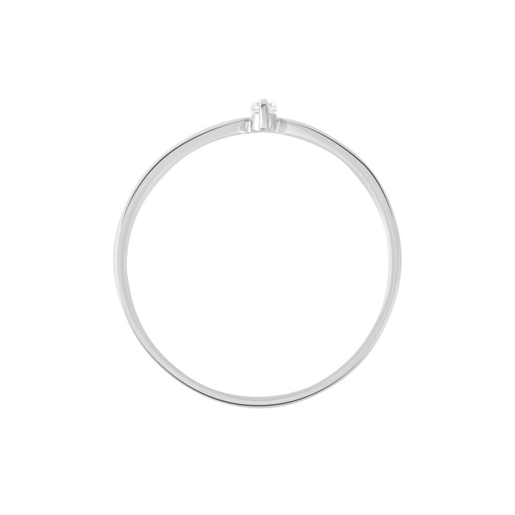 Bague Maye Or Blanc Diamant - Bagues solitaires Femme | Histoire d’Or