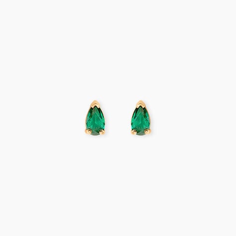 Boucles D'Oreilles Puces Tiffani Plaqu&eacute; Or Jaune Oxyde De Zirconium - Boucles d'oreilles fantaisie Femme | Histoire d&rsquo;Or