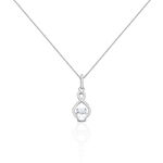 Collier Ylianna Argent Blanc Oxyde De Zirconium - Colliers fantaisie Femme | Histoire d&rsquo;Or