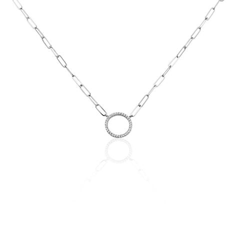 Collier Argent Sadoc Oxydes De Zirconium - Colliers Femme | Histoire d&rsquo;Or