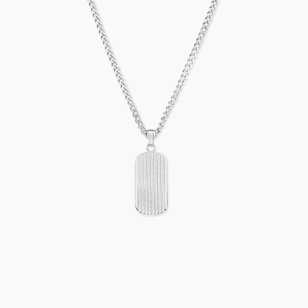 Collier Pulse Argent Blanc - Colliers Homme | Histoire d’Or