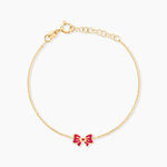 Bracelet Amelie Noeud Or Jaune - Bijoux sans pierre Enfant | Histoire d&rsquo;Or