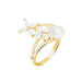 Bague Norah Or Jaune Perle De Culture Et Oxyde De Zirconium