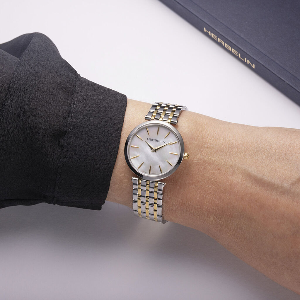 Montre Herbelin Epsilon Nacre Blanche - Montres Femme | Histoire d&rsquo;Or