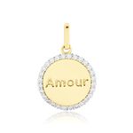 Pendentif Levon Or Jaune Oxyde De Zirconium - Pendentifs Femme | Histoire d&rsquo;Or