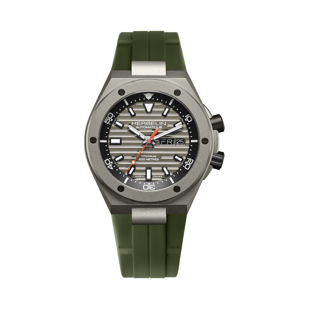 Montre Herbelin Cap Camarat Gris - Montres m&eacute;caniques Homme | Histoire d&rsquo;Or