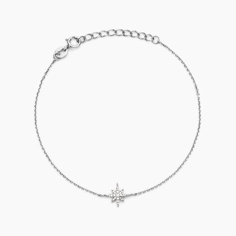 Bracelet Lysianne Argent Blanc Oxyde De Zirconium - Bracelets Femme | Histoire d&rsquo;Or