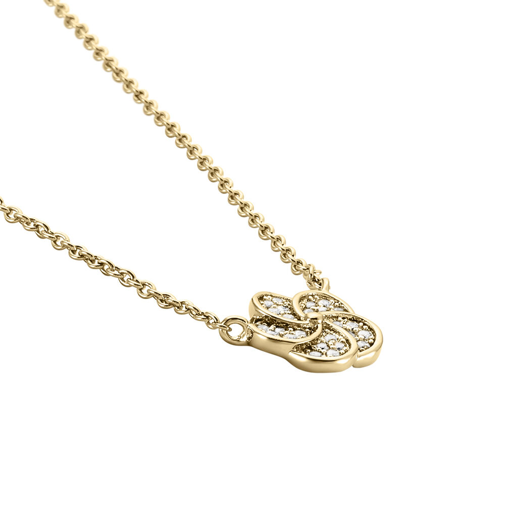 Collier Doroteia Plaqué Or Jaune Oxyde De Zirconium - Colliers fantaisie Femme | Histoire d’Or