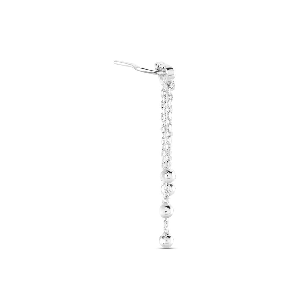 Bijou D'oreille Unitaire Fancy Argent Blanc - Boucles d'oreilles fantaisie Femme | Histoire d’Or