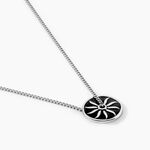 Collier Keenan Argent Blanc - Bijoux sans pierre Homme | Histoire d&rsquo;Or
