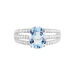 Bague Solitaire Carmelice Or Blanc Topaze Et Oxyde De Zirconium - Bagues solitaires Femme | Histoire d’Or