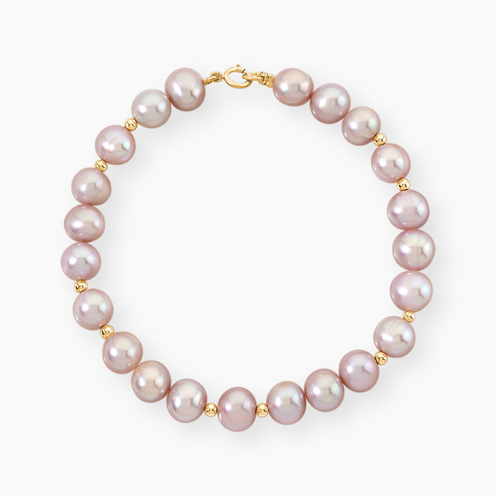 Bracelet Multicolore Or Jaune Perle De Culture - Bracelets Femme | Histoire d&rsquo;Or