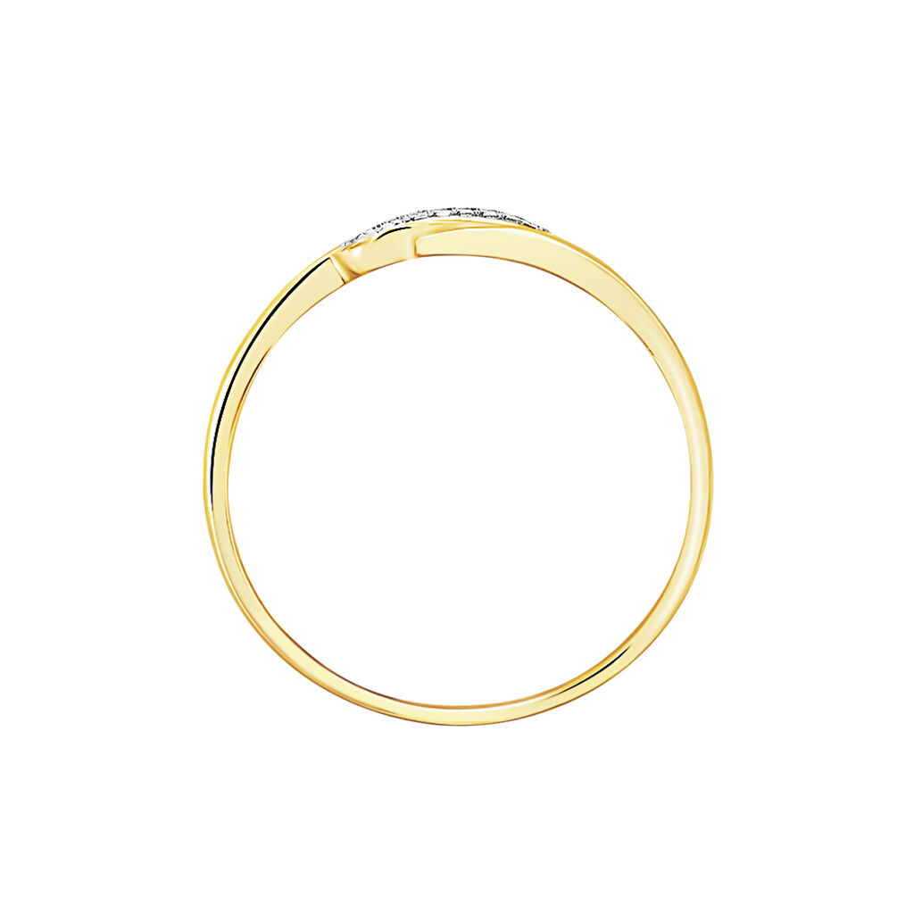 Bague Tylane Or Jaune Diamant - Bagues avec pierre Femme | Histoire d’Or