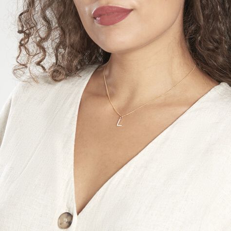Pendentif Klementine Or Jaune Oxyde De Zirconium - Pendentifs Femme | Histoire d’Or