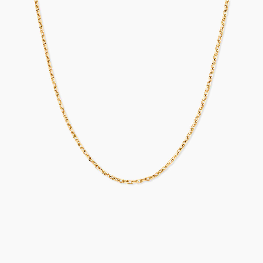 Chaîne Igoa Maille Forçat Diamantee Or Jaune - Chaines Femme | Histoire d’Or