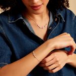 Bracelet Midnight Flower Argent Blanc Oxyde De Zirconium - Bracelets Femme | Histoire d&rsquo;Or