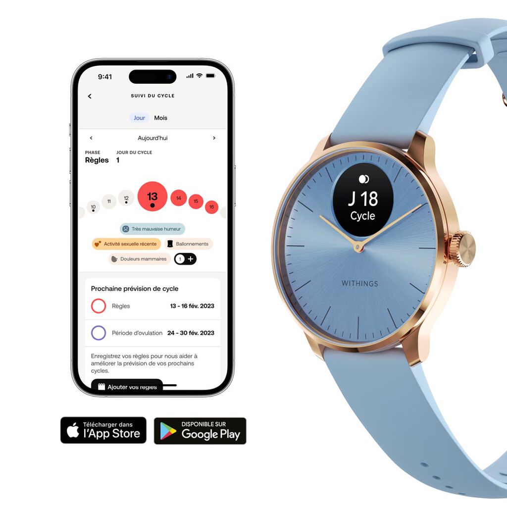 Montre Connectée Withings Scanwatch Light - Montres connectées Femme | Histoire d’Or
