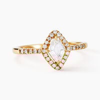 Bague Collection Icone Or Blanc Diamant Synthétique