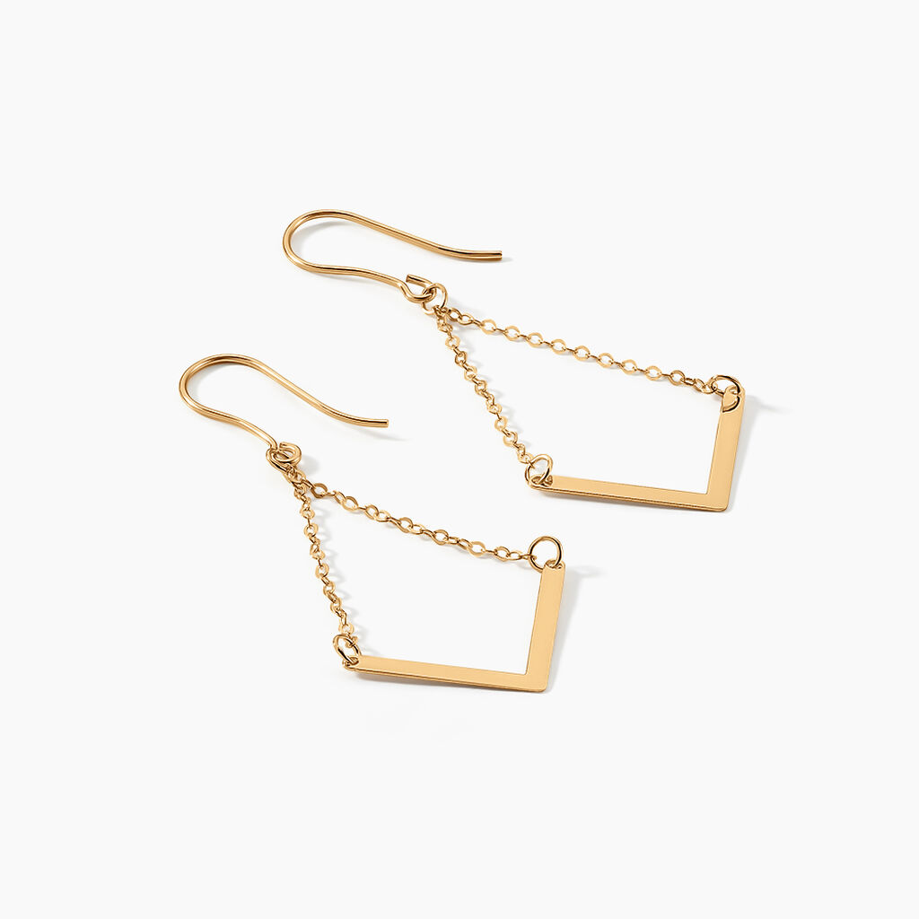 Boucles D'oreilles Pendantes Ella Or Jaune - Boucles d'oreilles pendantes Femme | Histoire d’Or