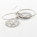 Boucles D'oreilles Puces Claudio Or Blanc - Boucles d'oreilles pendantes Femme | Histoire d&rsquo;Or