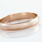 Alliances Argent Rose Alexyne Jonc Bombe 4mm - Alliances Homme | Histoire d&rsquo;Or