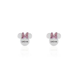 Boucles D'oreilles Puces Disney Acier Blanc Cristaux - Boucles d'oreilles fantaisie Femme | Histoire d’Or