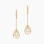 Boucles D'oreilles Pendantes Marganela Or Jaune Diamant - Boucles d'oreilles pendantes Femme | Histoire d&rsquo;Or
