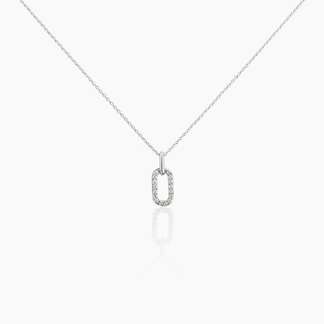 Collier Tracee Argent Blanc Oxyde De Zirconium - Colliers fantaisie Femme | Histoire d’Or