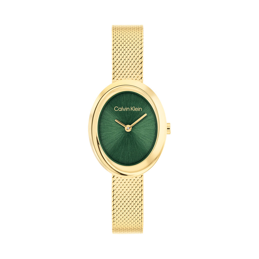 Montre Calvin Klein Twisted Bezel 24 Vert - Montres Femme | Histoire d&rsquo;Or