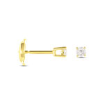 Boucles D'oreilles Puces Or Jaune Victoria Diamants - Clous d'oreilles Femme | Histoire d&rsquo;Or