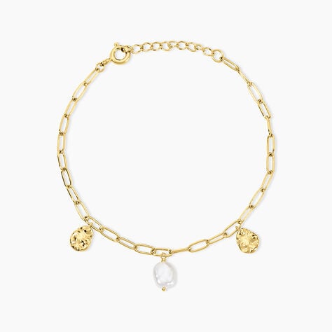 Bracelet Argent Dore Keshi Maille Cheval - Bracelets Femme | Histoire d’Or