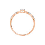 Bague Solitaire Eloize Or Rose Diamant - Bagues solitaires Femme | Histoire d&rsquo;Or