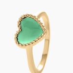 Bague Par Amour Plaque Or Jaune Agate - Bagues solitaires Femme | Histoire d&rsquo;Or