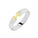 Alliance Marton Ruban Plat Or Bicolore - Alliances Unisex | Histoire d’Or