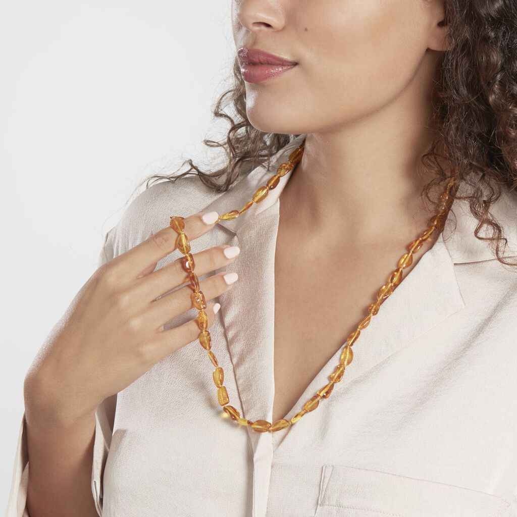 Collier Sautoir Cososus Ambre - Sautoirs Femme | Histoire d’Or