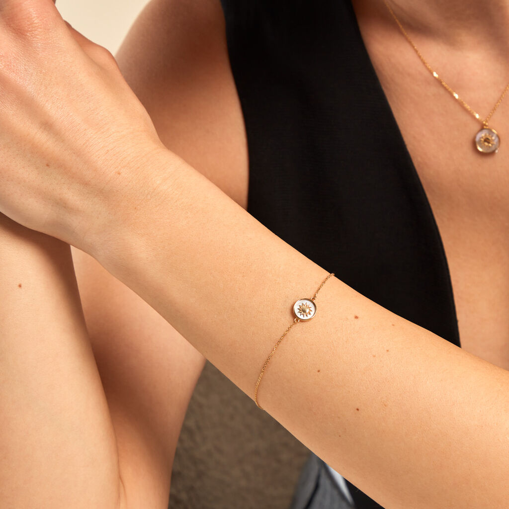 Bracelet Sunlight Or Jaune Nacre - Bracelets Femme | Histoire d’Or