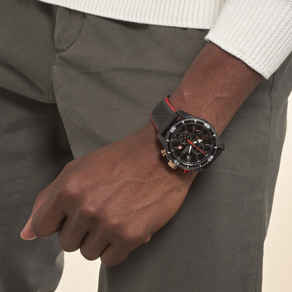 Montre Chrono Sport Noir - Montres Homme | Histoire d’Or