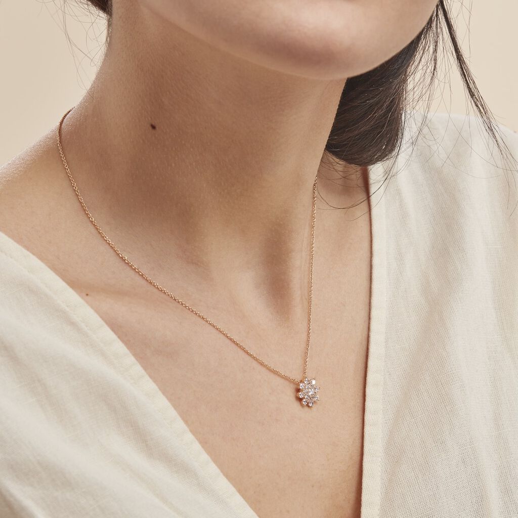Collier Plaqué Or Sadoth Oxydes De Zirconium - Colliers Femme | Histoire d’Or