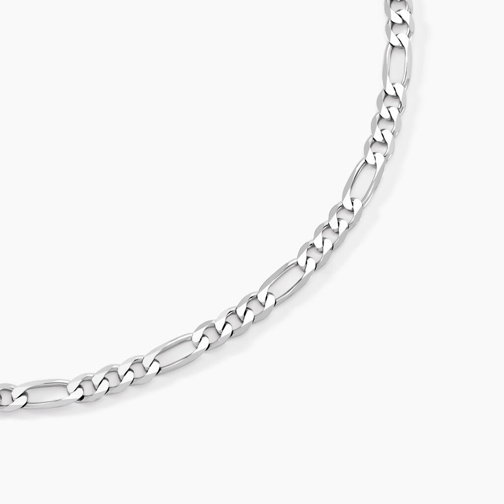 Chaîne Vivian Maille Alternee 1/3 Argent Blanc