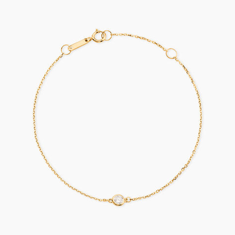 Bracelet Barabal Or Jaune Oxyde De Zirconium - Bracelets Femme | Histoire d&rsquo;Or