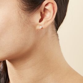 Boucles D'oreilles Puces Victoria Or Jaune Diamant - Clous d'oreilles Famille | Histoire d’Or