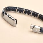 Bracelet Jourdan Cuir Noir - Bracelets Cuir Homme | Histoire d&rsquo;Or