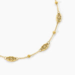 Collier Aurore Acier Jaune - Bijoux sans pierre Femme | Histoire d&rsquo;Or