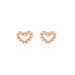 Boucles D'oreilles Puces Menel Argent Rose - Boucles d'oreilles fantaisie Femme | Histoire d’Or