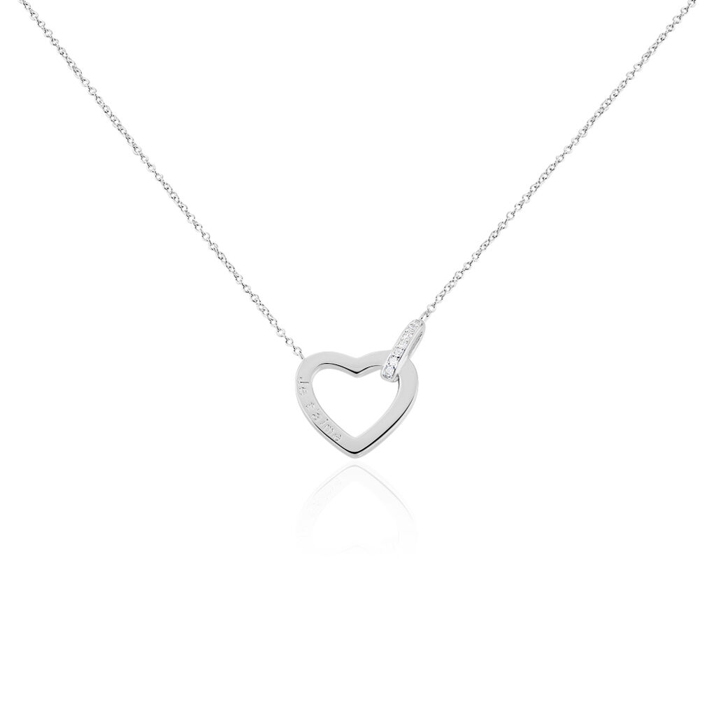 Collier Elanda Argent Blanc Oxyde De Zirconium