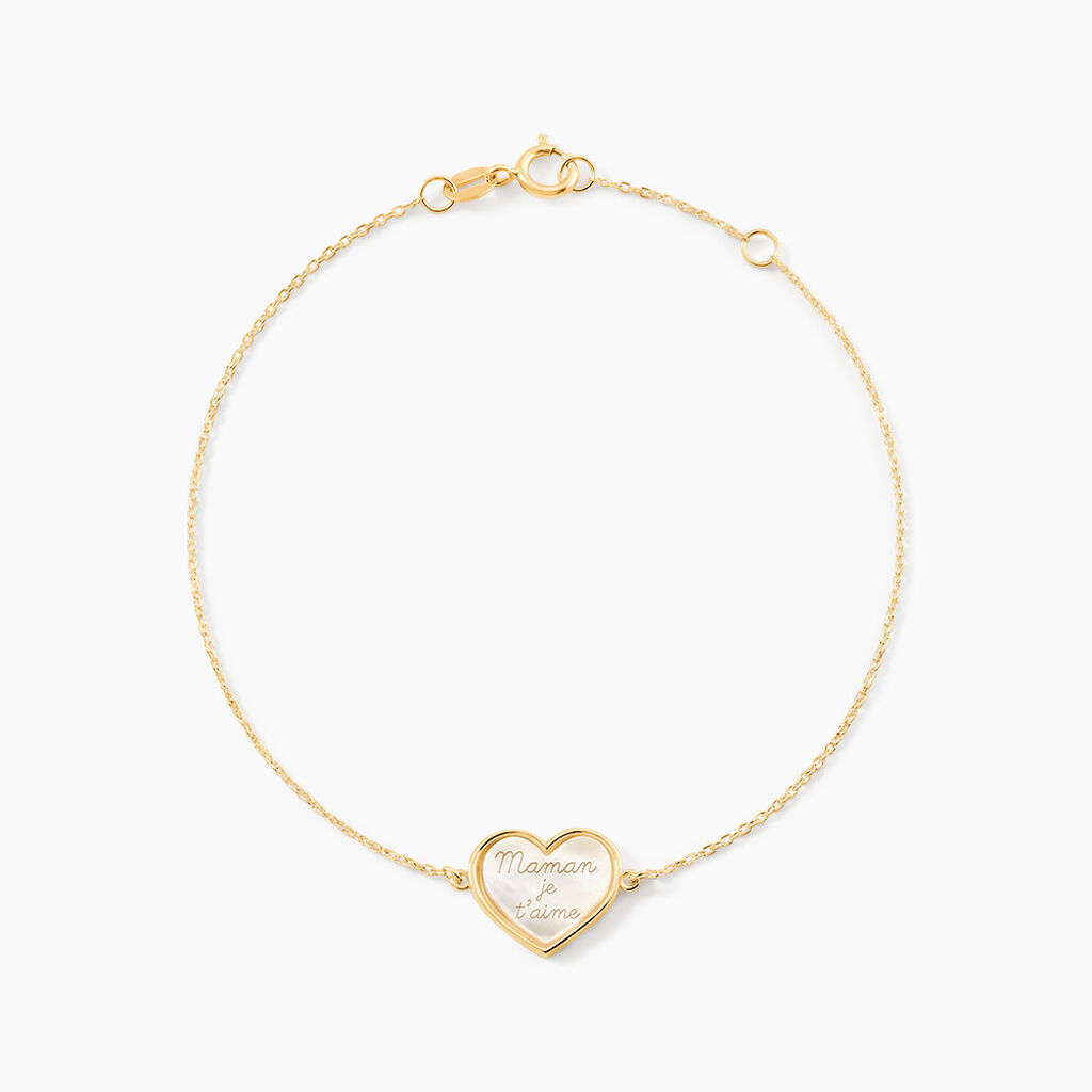 Bracelet Josine Or Jaune Nacre - F&ecirc;te des m&egrave;res Femme | Histoire d&rsquo;Or