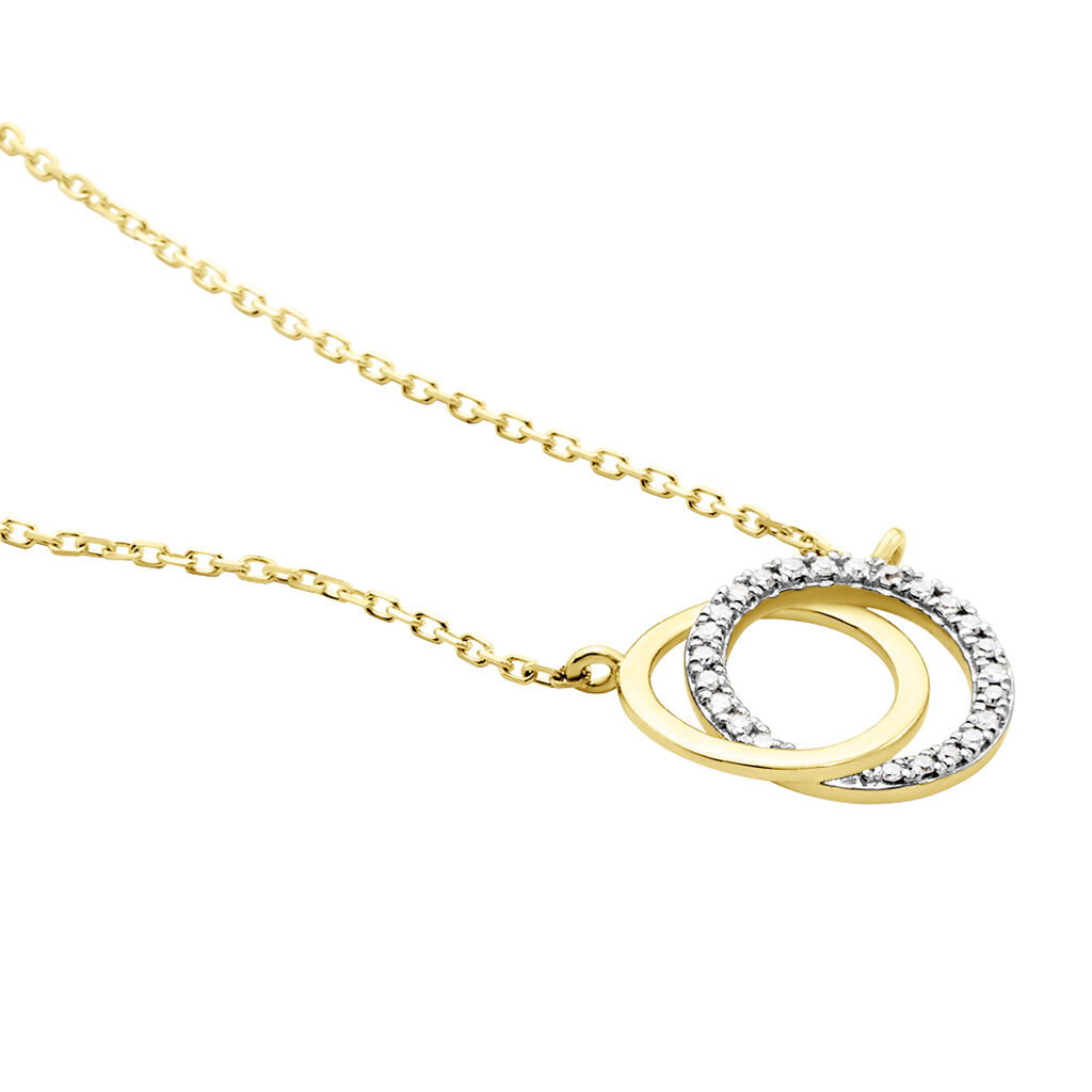 Collier Or Jaune Tresha Diamants - Colliers Femme | Histoire d’Or