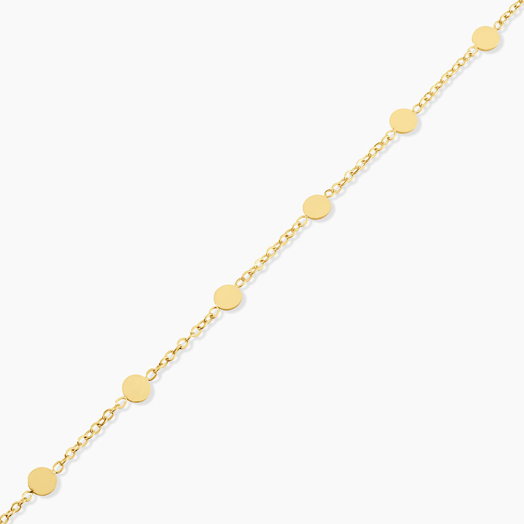 Bracelet Eva Acier Jaune - Bijoux sans pierre Femme | Histoire d&rsquo;Or