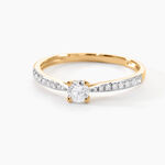 Bague Solitaire Hemera Or Jaune Diamant - Bagues solitaires Femme | Histoire d&rsquo;Or