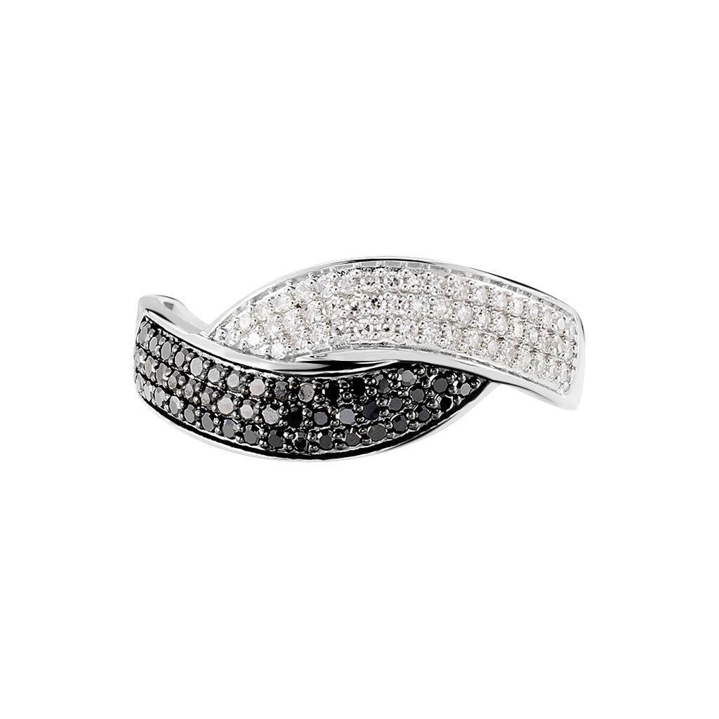 Bague Oia Or Blanc Diamant - Bagues avec pierre Femme | Histoire d’Or